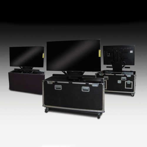42"-90" Flatscreen TV Case With Auto Electric Lift System