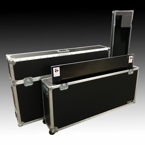70"-90" Flatscreen TV Case With Dual Half Lids